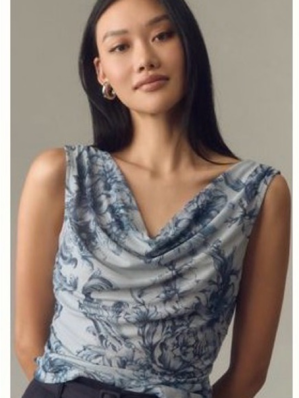 Anthropologie Sloane Cowl Neck Tank